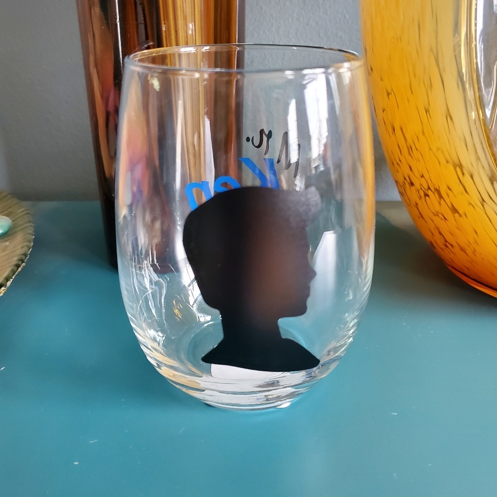 Handmade Mr. Ken wine glass